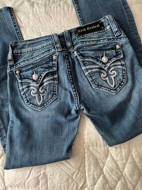 Miss Me Rock Revival Light Denim Jeans